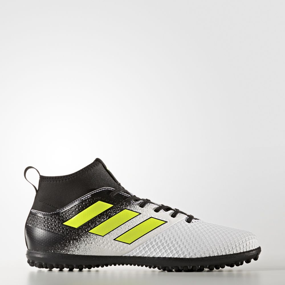 Adidas Ace Tango 17.3 Turf - ποδοσφαιρικα παπουτσια ανδρικα - Ασπρα/Κίτρινα/Μαυρα,Μέγεθος: EU 36 – 5